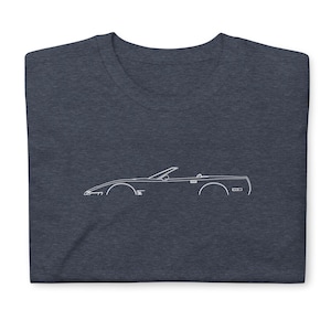 Corvette C4 Convertible 1991-1996 T-Shirt Softstyle Tee Shirt For Car Lovers Grandpa Dad Son Birthday Gift For Him