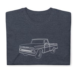 Chevy C-10 1966 Truck T-Shirt Softstyle Tee Shirt For Car Lovers Grandpa Dad Son Birthday Gift For Him