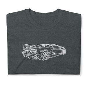Aventador SVJ T-Shirt Softstyle Tee Shirt For Car Lovers Grandpa Dad Son Birthday Gift For Him