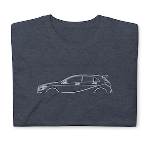 A-Class AMG W176 2015-2018 T-Shirt Softstyle Tee Shirt For Car Lovers Grandpa Dad Son Birthday Gift For Him