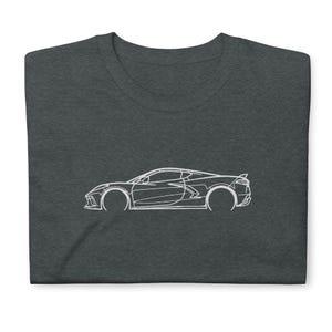 Corvette C8 T-Shirt Softstyle Tee Shirt For Car Lovers Grandpa Dad Son Birthday Gift For Him