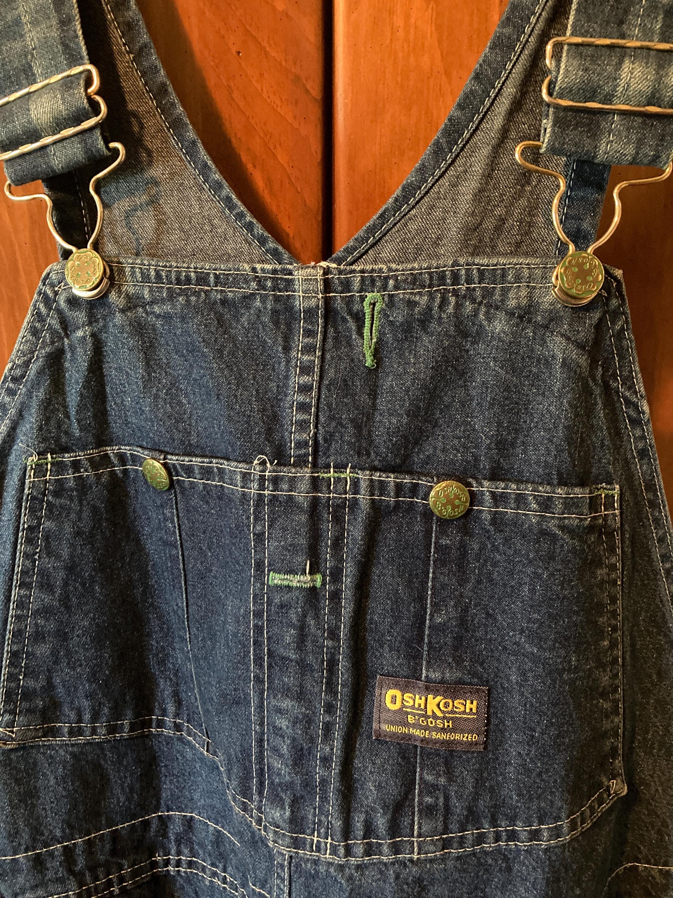 vintage oshkosh アシッド　オーバーオール Acid Wash Oshkosh - Etsy
