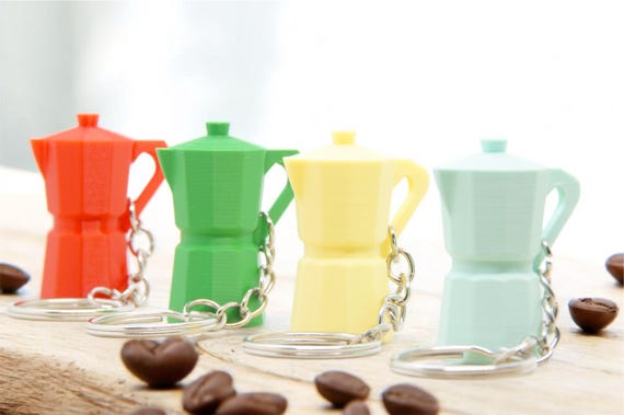 Schlüsselanhänger Bialetti Espressokocher - für Kaffee Liebhaber - Moka Kanne - Espresso Maker - viele Farben