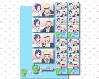 NaruSasu Photobooth Stickersheet