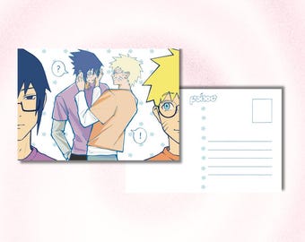 NaruSasu Nerds! Print/Postcard