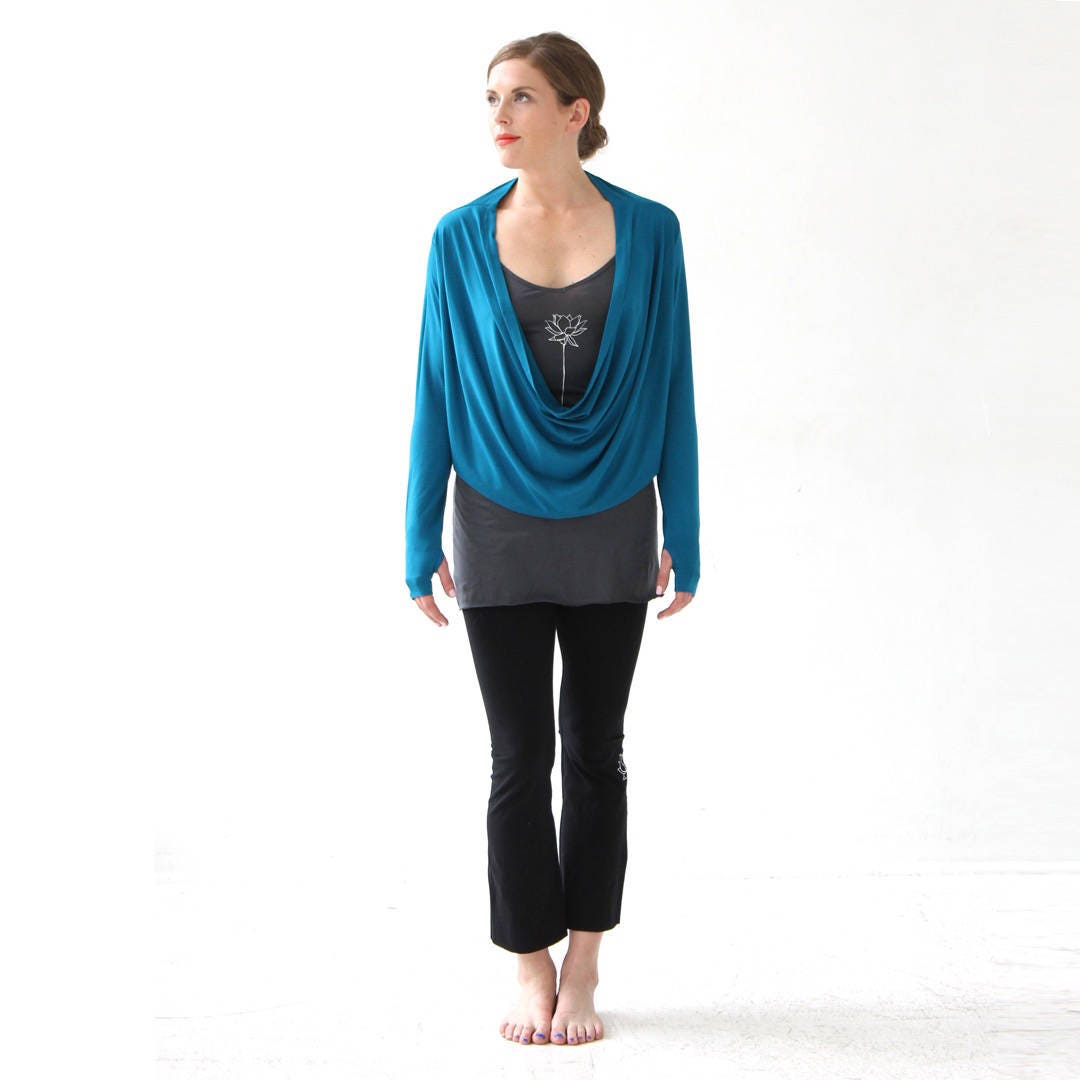 turquoise shawl wrap