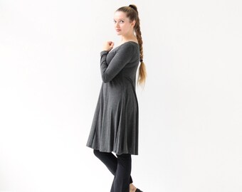 Extra Large Teal Swing Dress: Cotton Jersey Tunic - Etsy