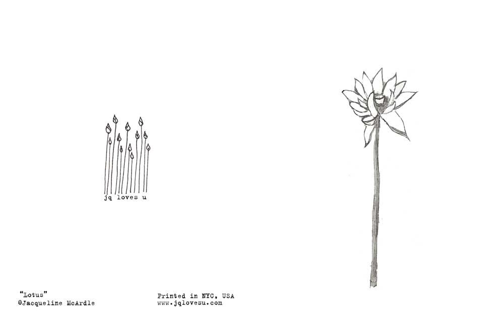 Lotus Flower Floral Note Card Set Boxed Note Card Set Blank Etsy