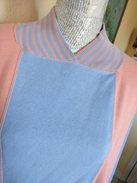 Vtg M Ocean Pacific Color Block Pastel Collared P… - image 6