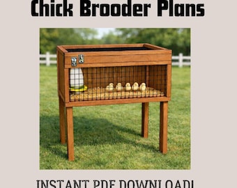DIY Chick Brooder Plans – Elevated Chicken Brooder Box with Two Doors – Beginner Friendly Woodworking Plans