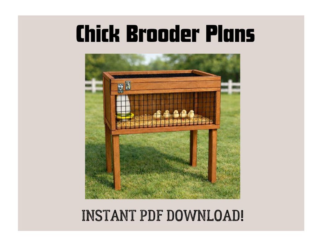 Diy Brooder DIY Chick Brooder Plans – Elevated Chicken Brooder Box With Two Doors ...