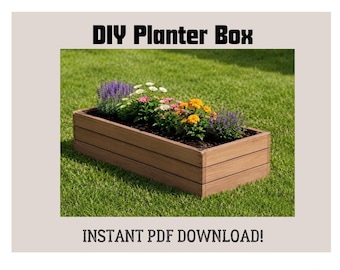 2x4 Raised Garden Bed Plans PDF | Easy DIY Garden Box Build Plans | Beginner Woodworking Project | Digital Download | Step by Step Instructi