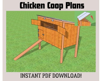 DIY Chicken Coop Plans – Elevated Backyard Hen House with Ramp & Predator Protection Easy Build!