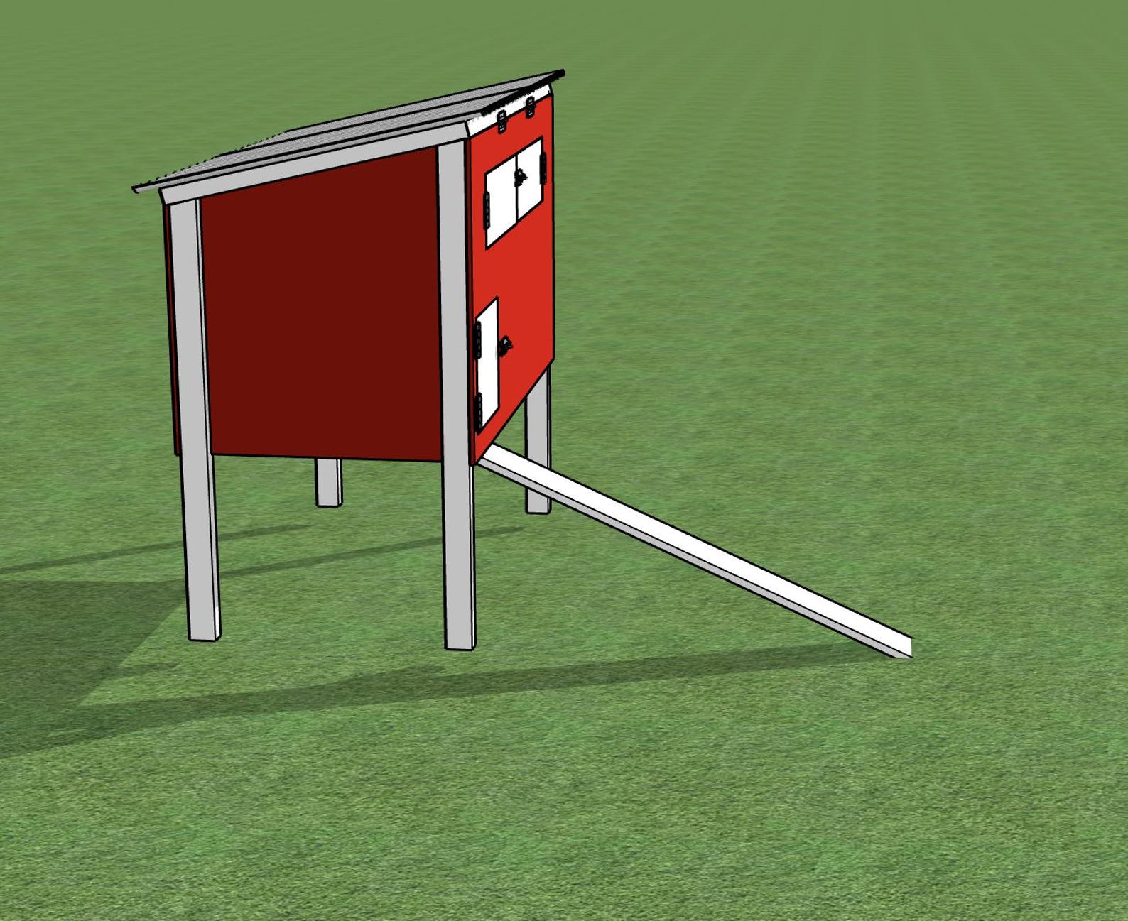 DIY Chicken Coop Plans – Elevated Backyard Hen House With Ramp ...