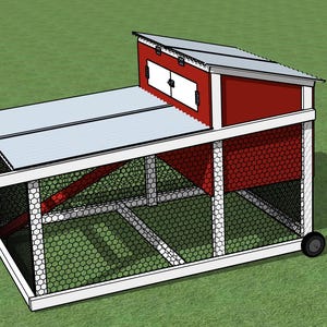 Chicken Tractor Plan Set–mobile Chicken Coop With PDF Instructions ...