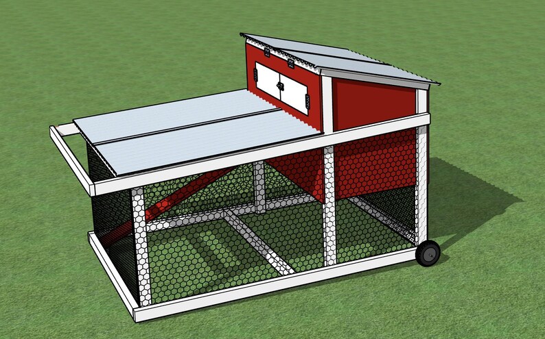 Chicken Tractor Plan Set–mobile Chicken Coop With PDF Instructions ...
