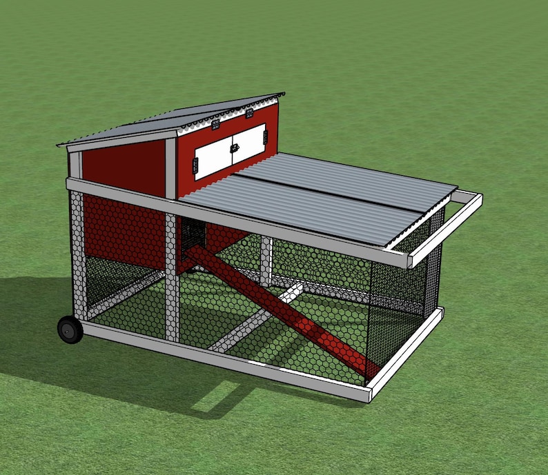 Chicken Tractor Plan Set–mobile Chicken Coop With PDF Instructions ...