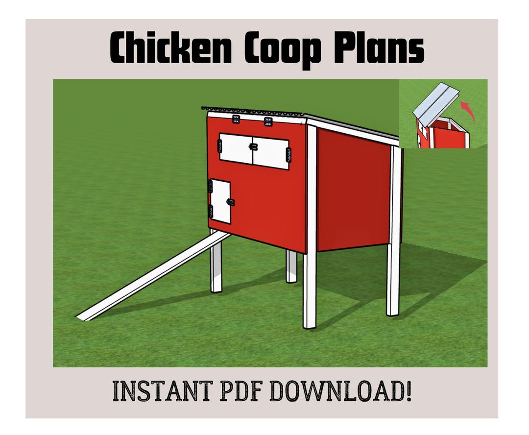 DIY Chicken Coop Plans – Elevated Backyard Hen House With Ramp ...