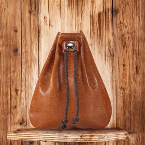 Echtes Rindsleder Herren Geldbörse - Kartenhalter & Mini Aufbewahrungsbeutel- Unisex Beutel