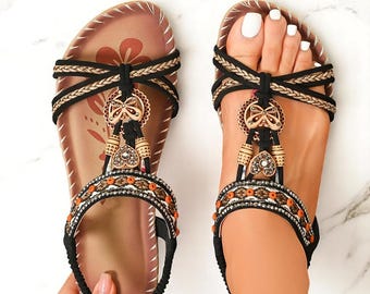 Women&#39;s Gladiator Style Sandals | Shoes Summer Casual Walking Shoes | Party Beach Sandals | Women Shoes Outdoor|Female Sandal Women Footwear