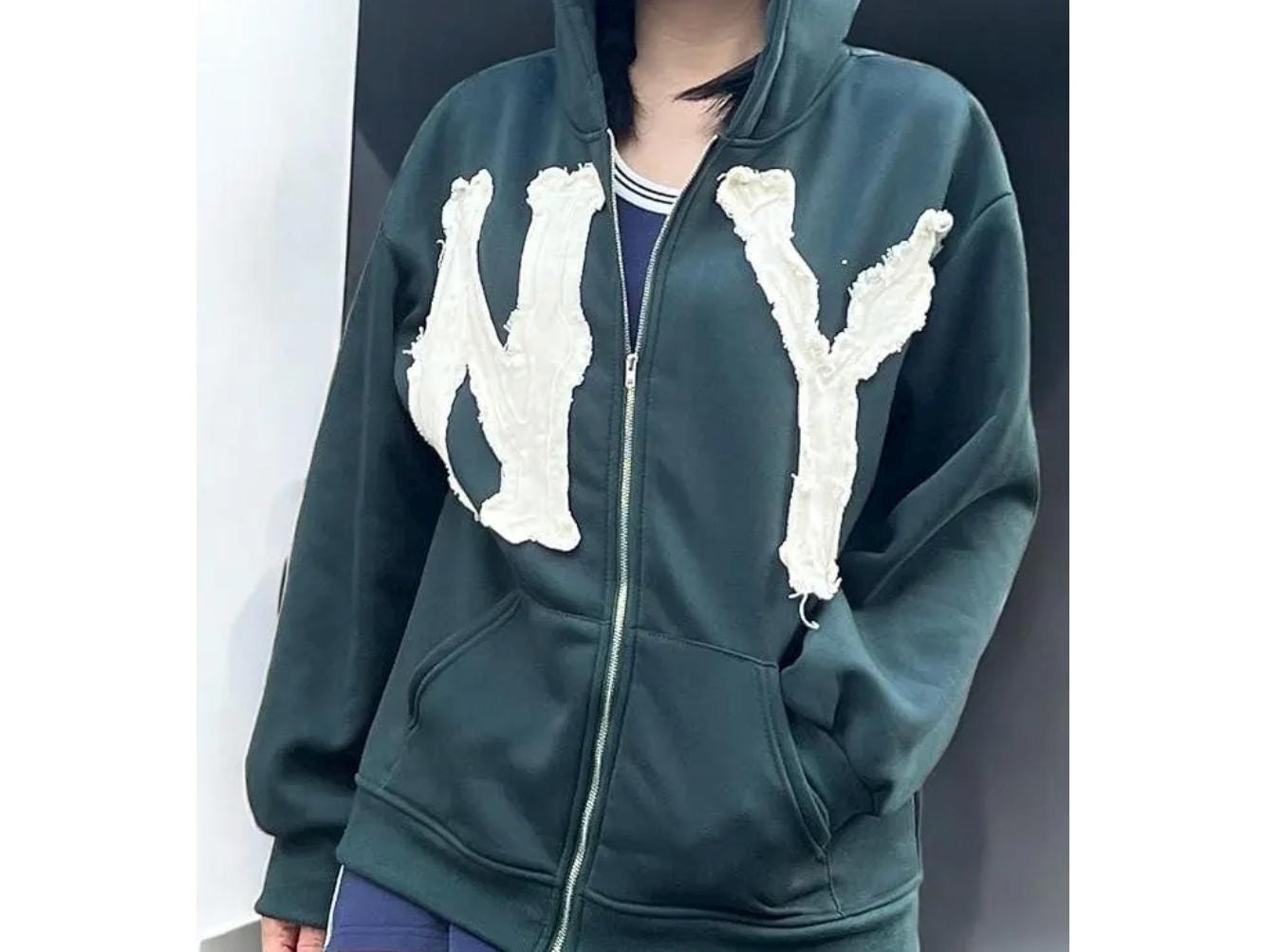 アキンボクラブ AKIMBO CLUB LA NOODLE ZIP HOODIE パーカー ブルー