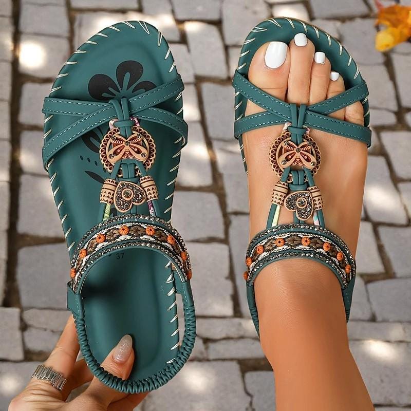 Women's Gladiator Style Sandals | Shoes Summer Casual Walking Shoes | Party Beach Sandals | Women Shoes Outdoor|Female Sandal Women Footwear