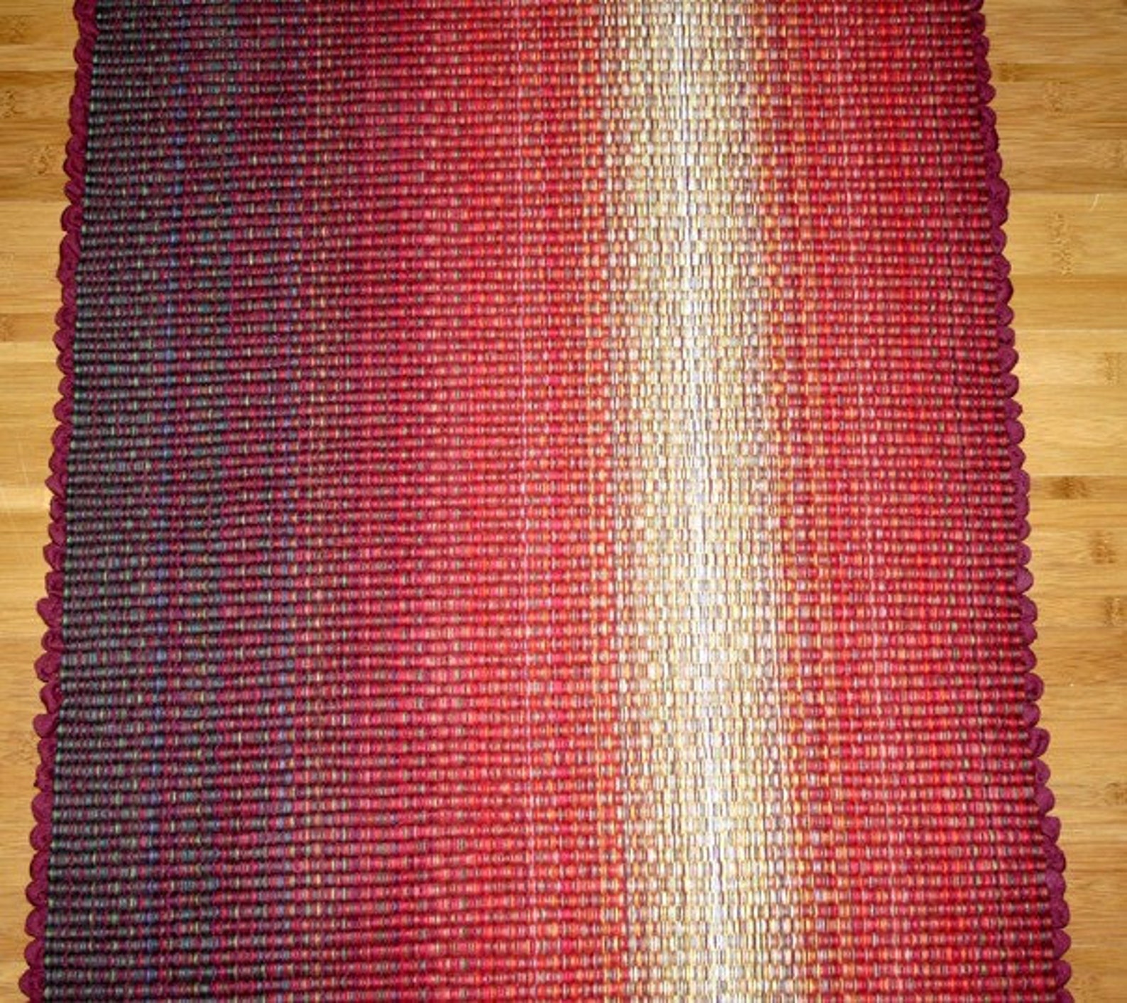 2' x 3' Machine Washable Cotton Throw Rag Rug in Warm Etsy
