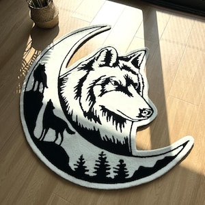 Custom Tufted Design Rugs | Customized tufting Shape Size Anime Rug | Personalized tuft Area Rug | Floor Carpet | Bedroom Living Area Rug image 9