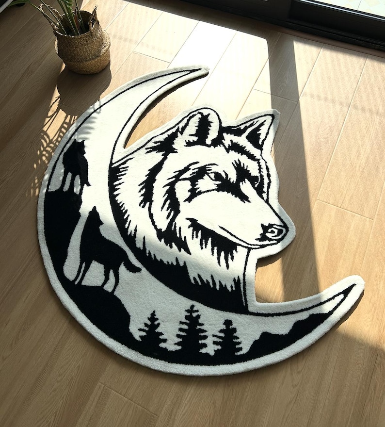 Custom Tufted Design Rugs | Customized tufting Shape Size Anime Rug | Personalized tuft Area Rug | Floor Carpet | Bedroom Living Area Rug image 9
