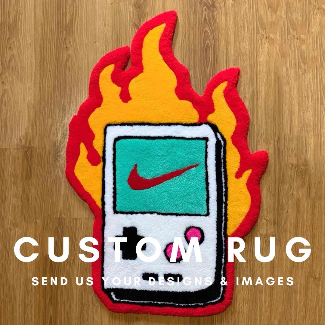 Custom Tuft Rug Design | Personalized Shape Design Anime Velvet ...