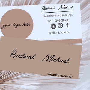 Neutral Business Card Template, Minimalist Business Cards, , Elegant Business, Editable Business Card, Printable Business, 75