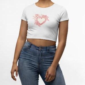 Valentine's Day Sequin Heart Shirt For Women – Cute Graphic Tee Gift For Girlfriend Or Wife