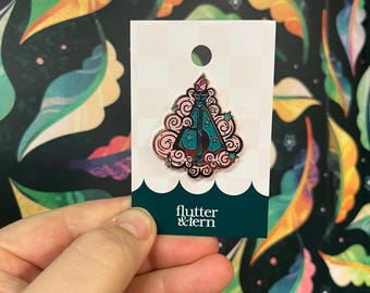 Bottled Moon Rose Gold - Enamel Pin