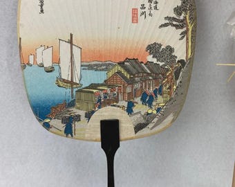 Vintage Japanse handventilatoren, veel van 3