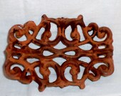 Soap dish Antiqued rusty  cast iron soap or business card holder or Pick Your Color