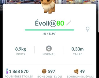 Eevee Milan Safari tour Event | Several available CP - 20K or 80K Ready- Pokemon Trade Go