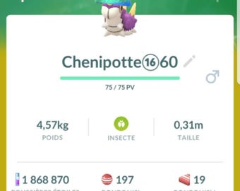 Wurmple New Year event Shiny  |  Several available CP - 20K or 80K Ready - Pokemon Trade Go