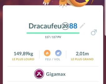 Charizard | Gigamax | - 20K or 80K Ready- Pokemon Trade Go