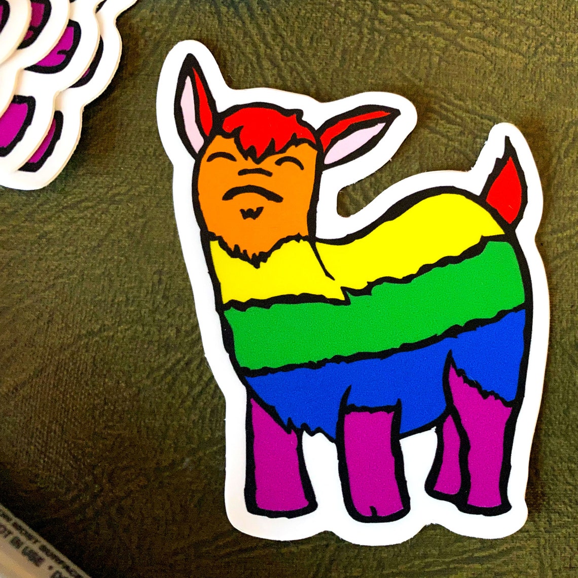 Gay Pride Stickers Goats being gay is the greatest of all | Etsy