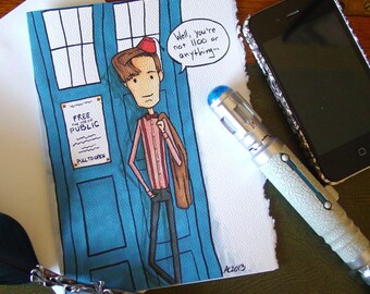 Doctor Who Birthday Card - Eleventh Doctor - Not 1100 yet
