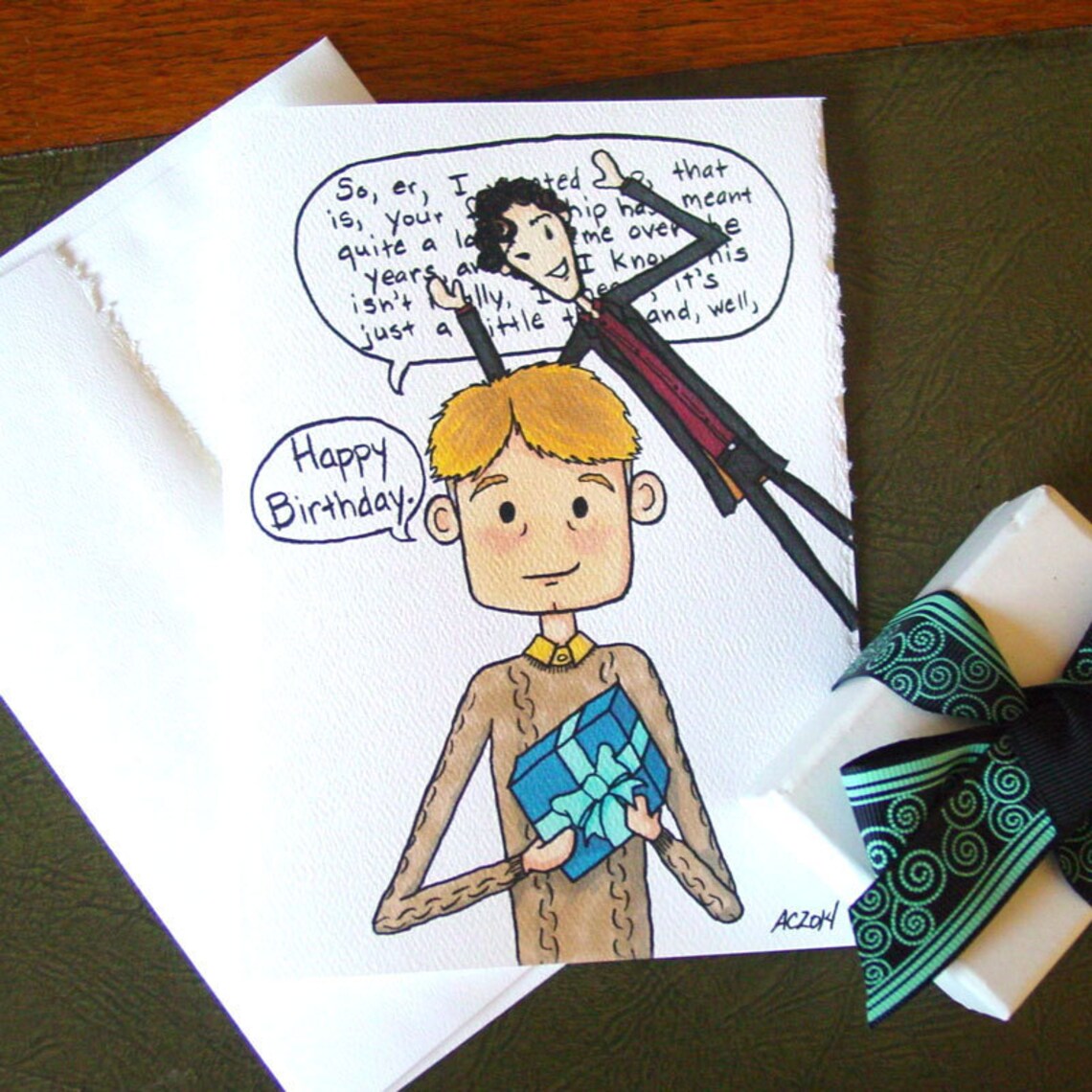 Sherlock Birthday Card v2 BBC Sherlock Holmes and John | Etsy