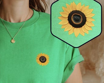 Hidden Disability Sunflower Shirt, Sensory-friendly tee for neurodiverse, auto-immune, pre-shrunk soft cotton, relaxed fit, natural fibre