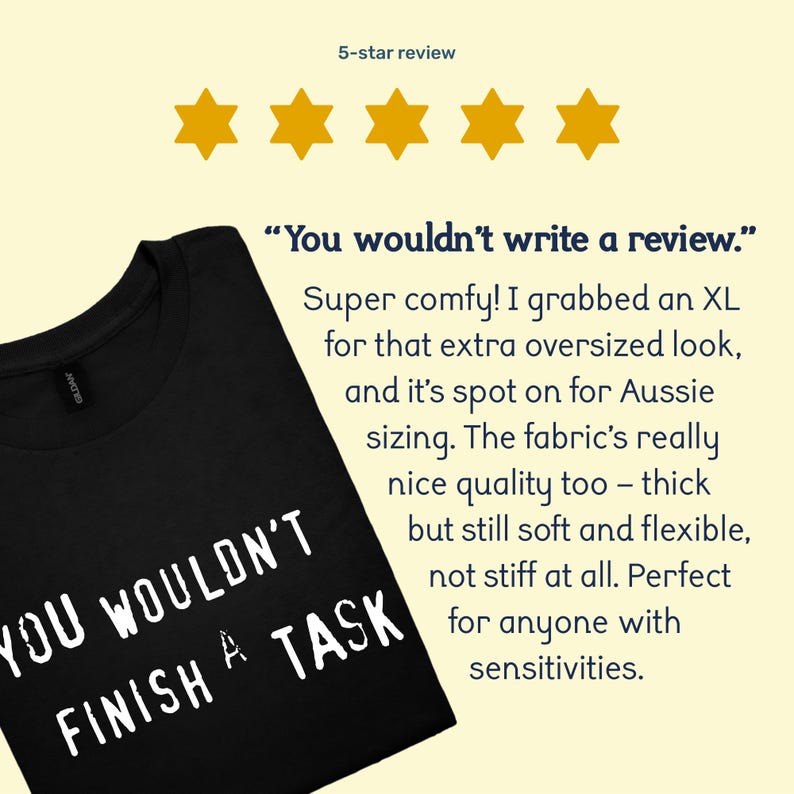 Funny ADHD meme shirt - AuDHD humor gift for procrastinator, sarcastic autism shirt, You Wouldn't Finish a Task, sensory-friendly tee image 9
