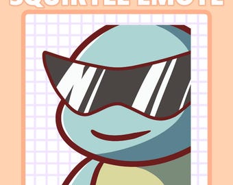 Squirtle Animated Emote Sunglasses | Twitch & Discord (Pokémon)