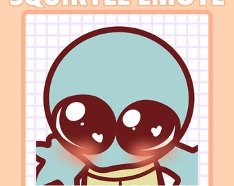 Squirtle Emote Shy | Twitch & Discord (Pokémon)