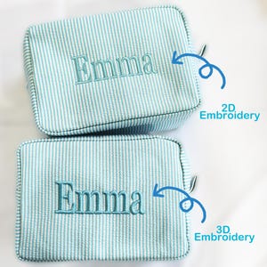 Personalized Makeup Bag Cosmetic Bag Personalized Embroidered Makeup, Bridesmaid Gift Bag, Christmas Gift, Gift for Her, Travel makeup Bag