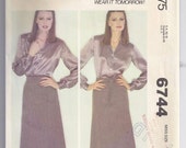 70s Vintage Pattern McCall's 6744,  Misses's Wrap Skirt, "Make it Tonight", Wear it Tomorrow!
