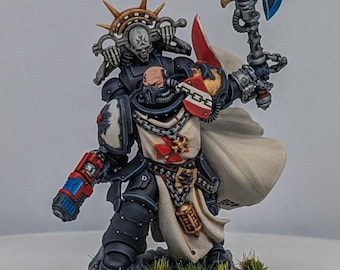 All of the Black Templar Sword Bretheren I have converted into 4 Lieutenants and one Captain as well as a first company champion. C@C welcome