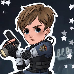 Leon Kennedy Resident Evil 2 Sticker