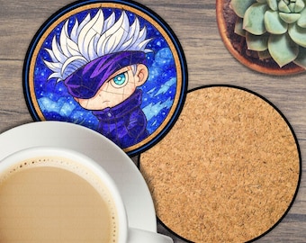 Posavasos de cerámica de Chibi Sorcerer: arte kawaii inspirado en el anime